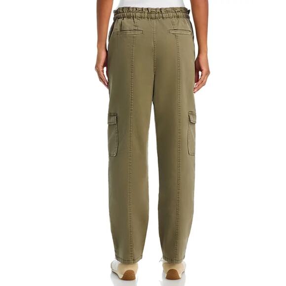 RAILS WOMENS SIZE LARGE BODIE CARGO TWILL WIDE LEG PANTS DARK OLIVE GREEN NEW - Picture 2 of 14